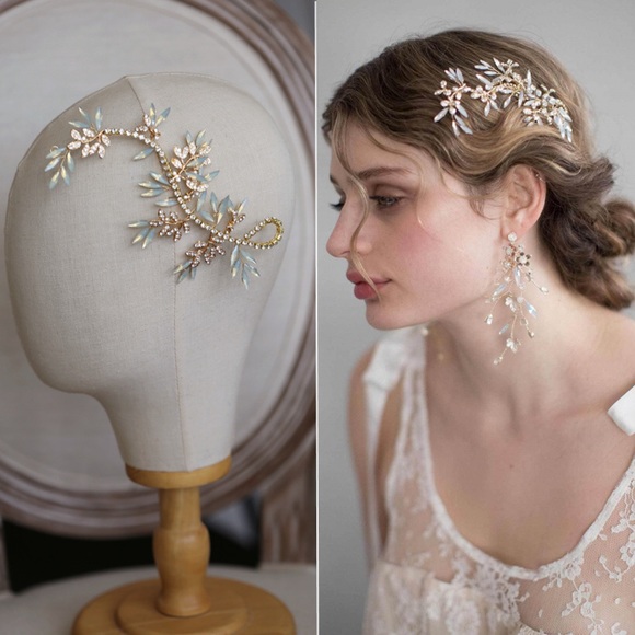 Accessories - Vintage Crystal Leaf Vine Bridal Headpiece